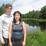  Mathieu Madison, inspecteur en environnement et en développement durable pour le Canton de Gore, et Ruth Paré, chargée de projet pour Abrinord