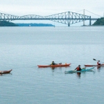  Sortie en kayak sur le fleuve St-Laurent au parc du Rigolet lors de la Fête de l'eau de Lévis