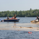  Bâchage du lac Brompton (Source : Le Reflet du Lac)